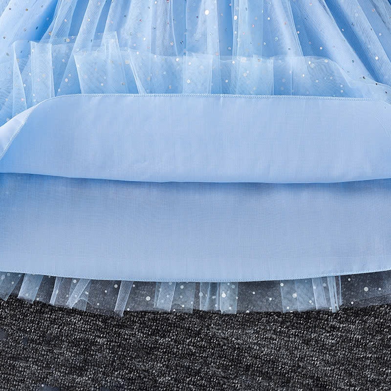 24HA410.09 - VÁY THU ĐÔNG BÉ GÁI ELSA FROZEN