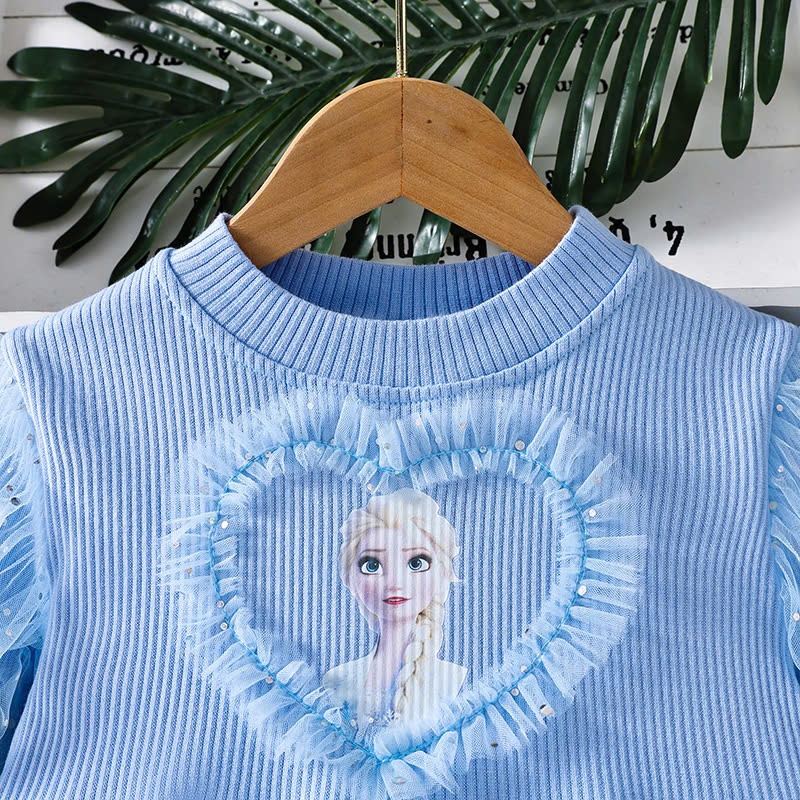 24HA410.09 - VÁY THU ĐÔNG BÉ GÁI ELSA FROZEN