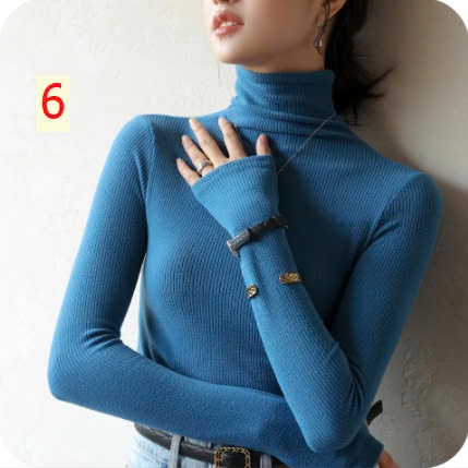 24HA610.10 - ÁO GIỮ NHIỆT CỔ LỌ NỮ