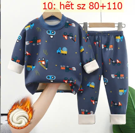 24HA610.01 - BỘ NỈ LÓT LÔNG CHO BÉ
