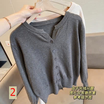 24HA510.20 - CARDIGAN TRƠN MÀU NỮ