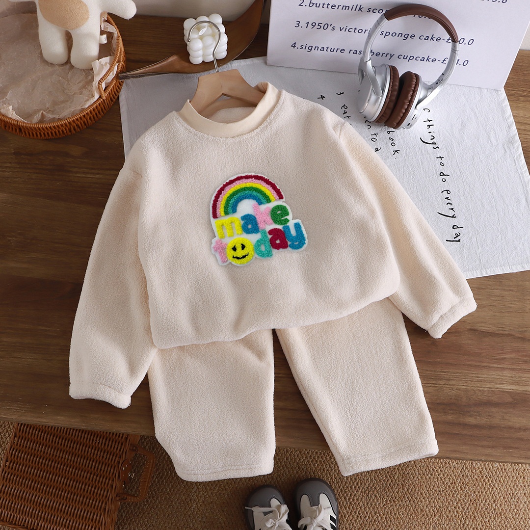 24HA610.17 -BỘ LÔNG HOẠ TIẾT CUTE CHO BÉ