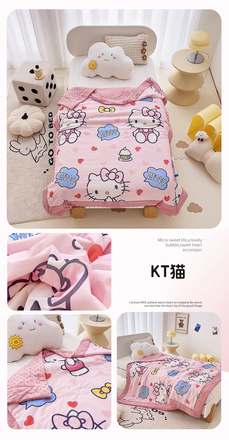 24HA610.29 -CHĂN HOẠT HÌNH MICKEY SANRIO CHO BÉ