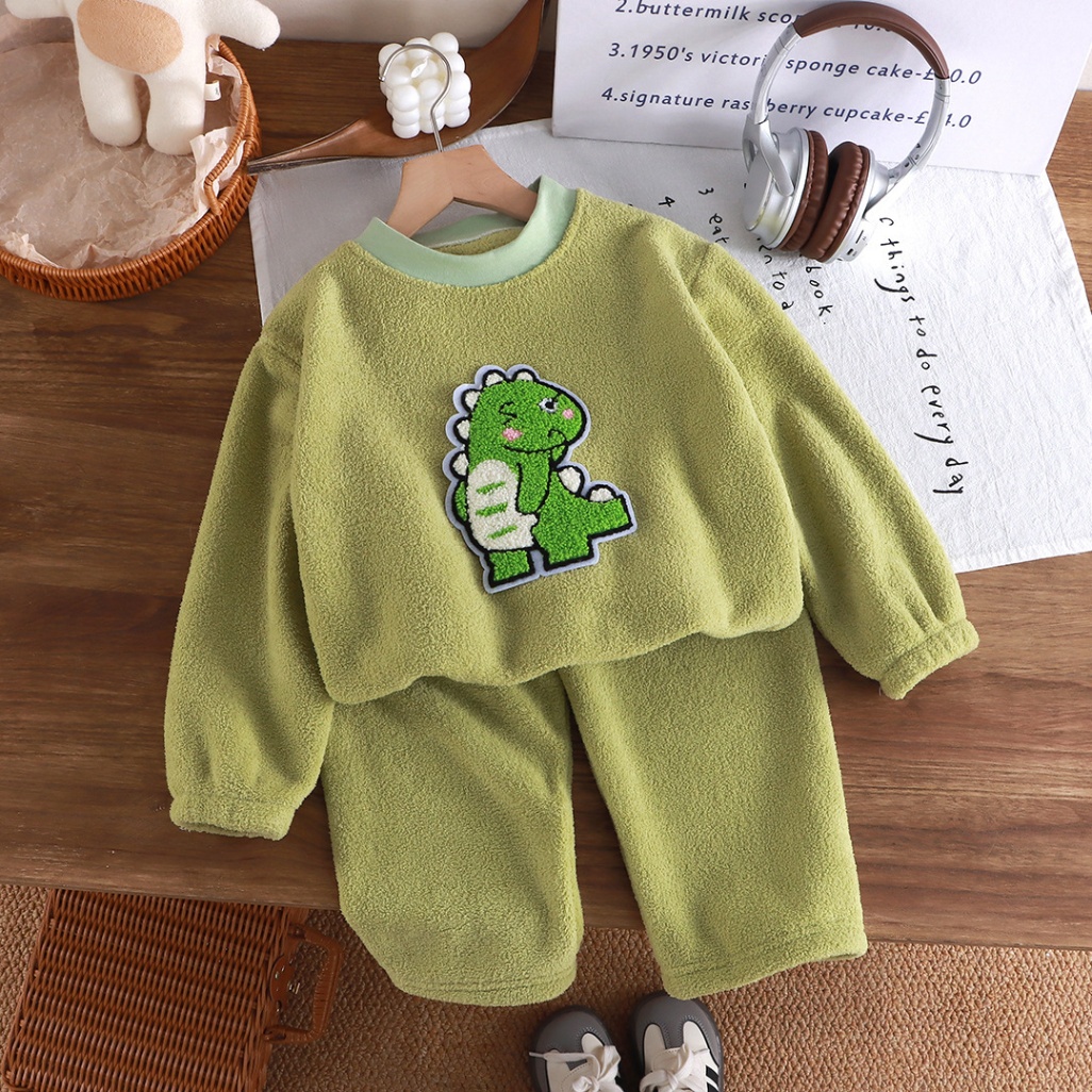 24HA610.17 -BỘ LÔNG HOẠ TIẾT CUTE CHO BÉ