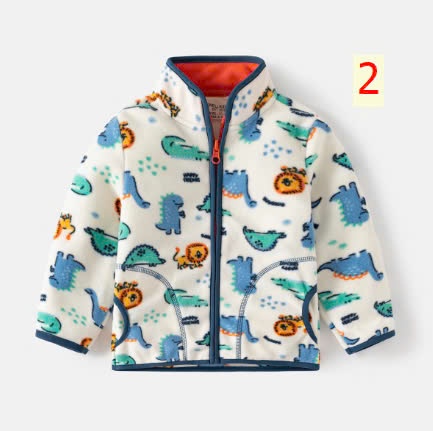 24HA810.02 - ÁO KHOÁC LÔNG CỪU KHỦNG LONG WELLKIDS BÉ TRAI