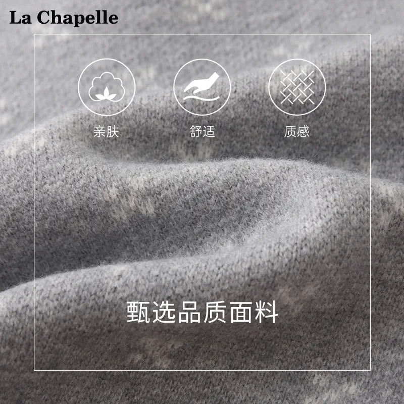24HA1110.05 - ÁO LEN CỔ SEN LACHAPPELE