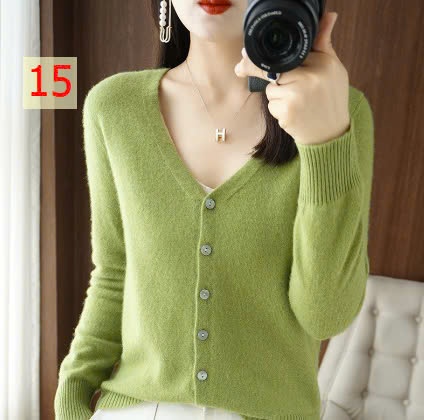 24HA1110.01 - ÁO CARDIGAN TRƠN NỮ