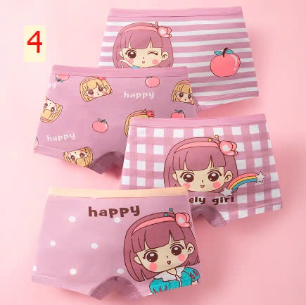 24HA1110.24 - SET 4 QUẦN CHÍP ĐÙI BÉ GÁI