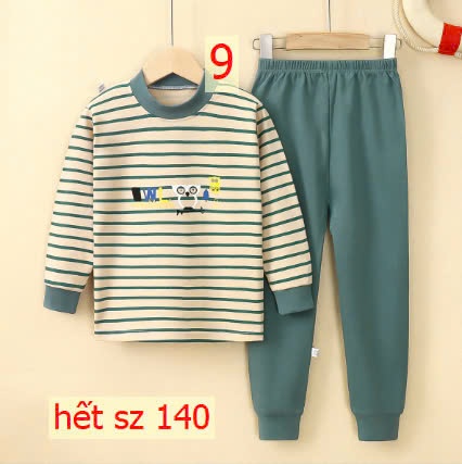 24HA1110.30 - BỘ COTTON MẶC NHÀ SIZE ĐẠI CHO BÉ