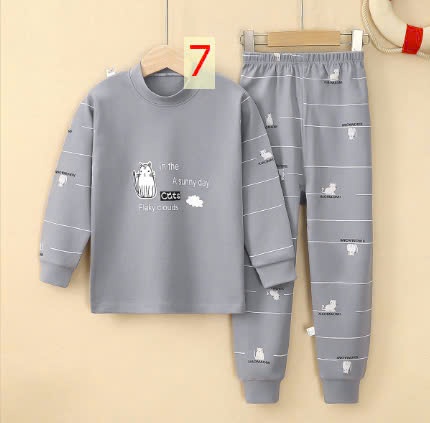 24HA1110.30 - BỘ COTTON MẶC NHÀ SIZE ĐẠI CHO BÉ
