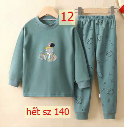 24HA1110.30 - BỘ COTTON MẶC NHÀ SIZE ĐẠI CHO BÉ