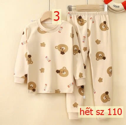 24HA1110.30 - BỘ COTTON MẶC NHÀ SIZE ĐẠI CHO BÉ