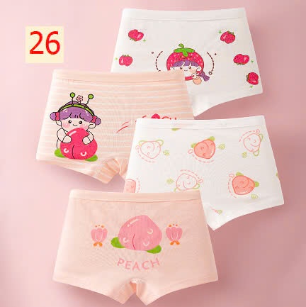 24HA1110.24 - SET 4 QUẦN CHÍP ĐÙI BÉ GÁI