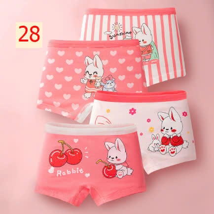 24HA1110.24 - SET 4 QUẦN CHÍP ĐÙI BÉ GÁI