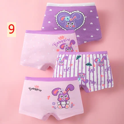 24HA1110.24 - SET 4 QUẦN CHÍP ĐÙI BÉ GÁI