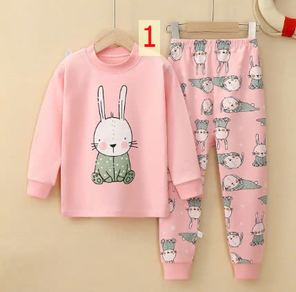 24HA1110.30 - BỘ COTTON MẶC NHÀ SIZE ĐẠI CHO BÉ