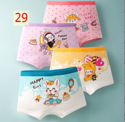 24HA1110.24 - SET 4 QUẦN CHÍP ĐÙI BÉ GÁI