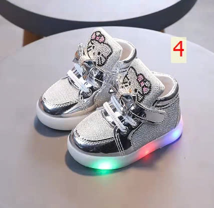 24HA1210.05 - GIÀY KITTY KÈM ĐÈN LED CHO BÉ