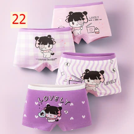 24HA1110.24 - SET 4 QUẦN CHÍP ĐÙI BÉ GÁI