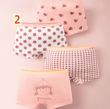 24HA1110.24 - SET 4 QUẦN CHÍP ĐÙI BÉ GÁI
