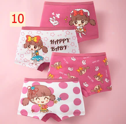 24HA1110.24 - SET 4 QUẦN CHÍP ĐÙI BÉ GÁI