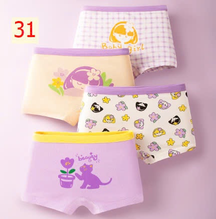 24HA1110.24 - SET 4 QUẦN CHÍP ĐÙI BÉ GÁI