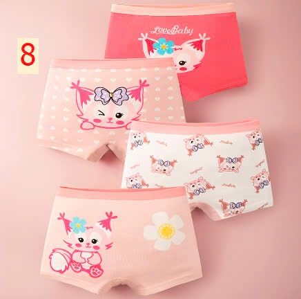 24HA1110.24 - SET 4 QUẦN CHÍP ĐÙI BÉ GÁI