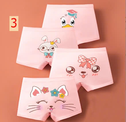 24HA1110.24 - SET 4 QUẦN CHÍP ĐÙI BÉ GÁI
