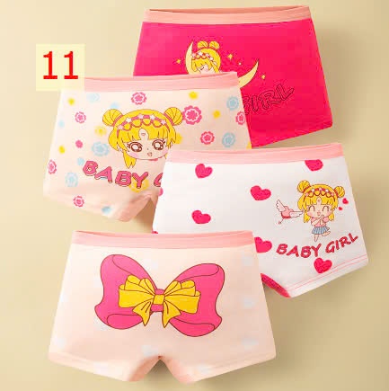24HA1110.24 - SET 4 QUẦN CHÍP ĐÙI BÉ GÁI