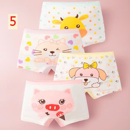 24HA1110.24 - SET 4 QUẦN CHÍP ĐÙI BÉ GÁI