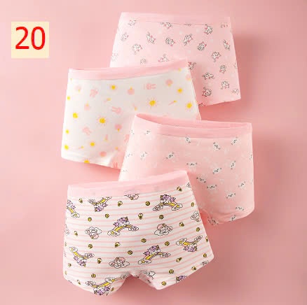 24HA1110.24 - SET 4 QUẦN CHÍP ĐÙI BÉ GÁI