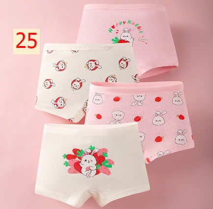 24HA1110.24 - SET 4 QUẦN CHÍP ĐÙI BÉ GÁI