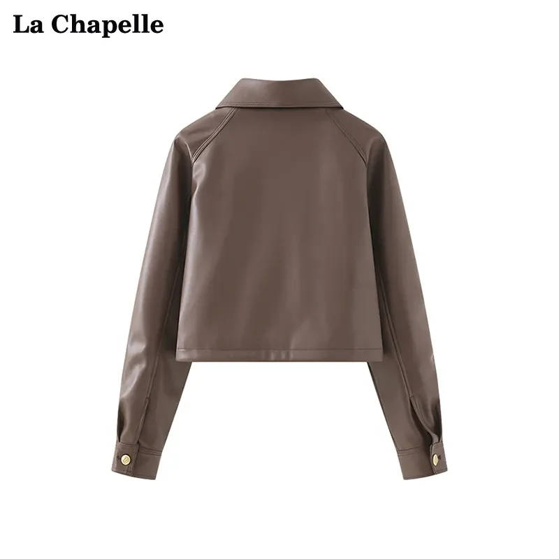 24HA1310.07 - ÁO KHOÁC DA LACHAPPELE NỮ