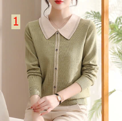 24HA1210.30 - ÁO LEN NỮ PHONG CÁCH PHƯƠNG TÂY