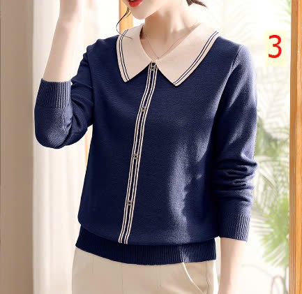 24HA1210.30 - ÁO LEN NỮ PHONG CÁCH PHƯƠNG TÂY