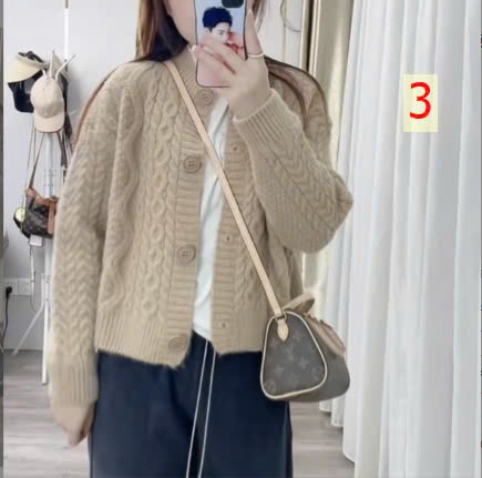 24HA1310.24 - CARDIGAN LEN CÚC NỮ