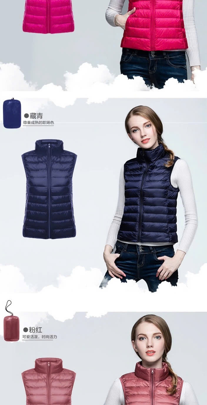 24HA1510.09 - ÁO GILE PHAO LÔNG VŨ CHO NỮ