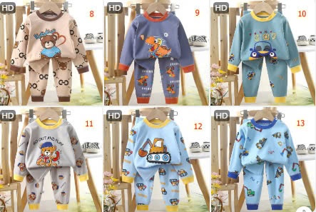 24HA1510.24 - SET 2 BỘ COTTON MẶC NHÀ CHO BÉ