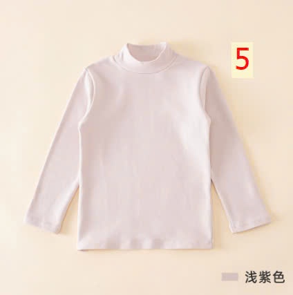 24HA1610.09 - ÁO GIỮ NHIỆT QUẢNG CHÂU CỔ 3 PHÂN TRƠN MÀU CHO BÉ