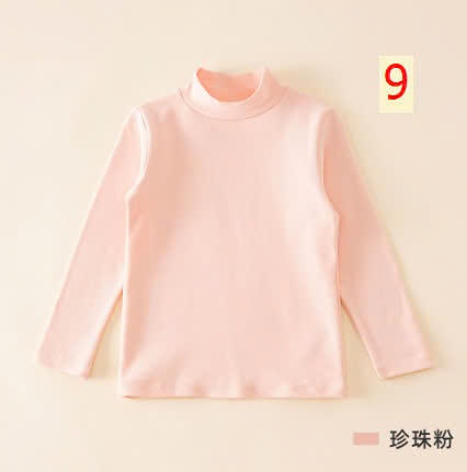 24HA1610.09 - ÁO GIỮ NHIỆT QUẢNG CHÂU CỔ 3 PHÂN TRƠN MÀU CHO BÉ