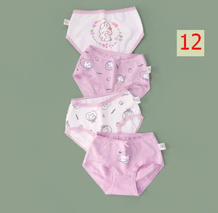 24HA1610.10 - SET 4 QUẦN CHÍP TAM GIÁC BÉ GÁI