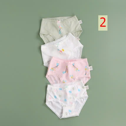 24HA1610.10 - SET 4 QUẦN CHÍP TAM GIÁC BÉ GÁI