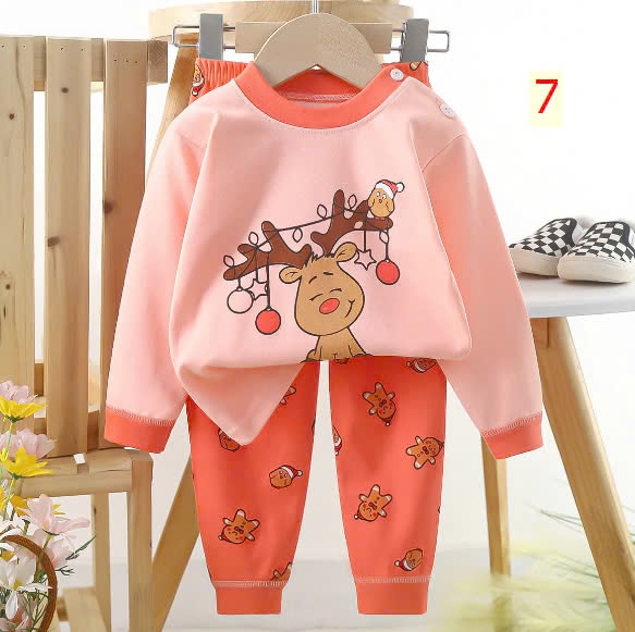 24HA1510.24 - SET 2 BỘ COTTON MẶC NHÀ CHO BÉ