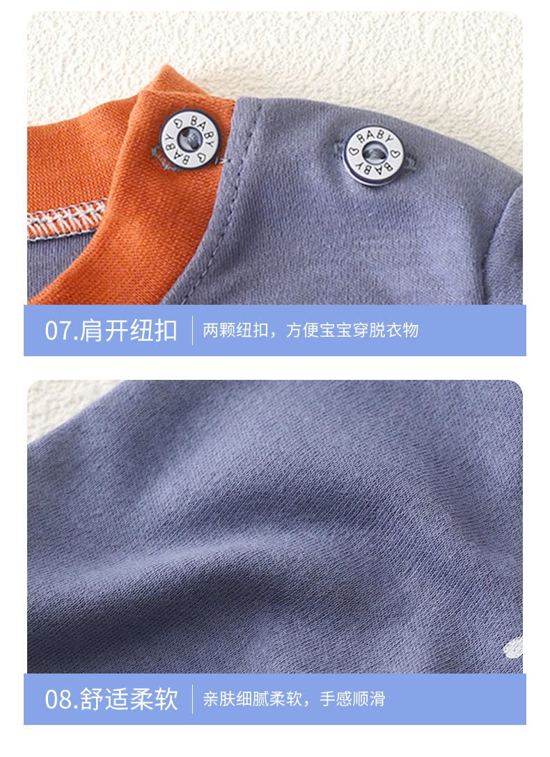 24HA1510.24 - SET 2 BỘ COTTON MẶC NHÀ CHO BÉ