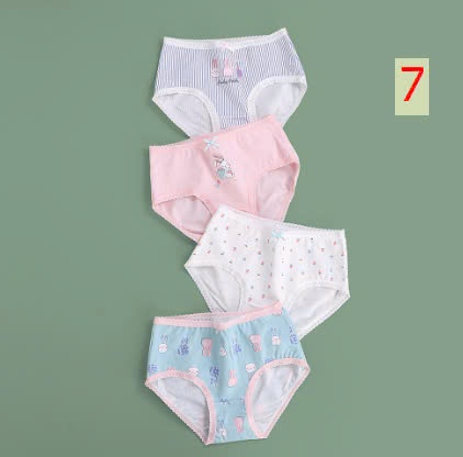 24HA1610.10 - SET 4 QUẦN CHÍP TAM GIÁC BÉ GÁI