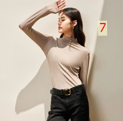 24HA1610.01 - ÁO GIỮ NHIỆT NỮ HÃNG BONAS CỔ CAO