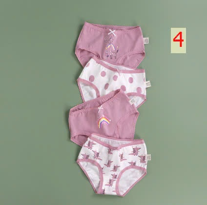 24HA1610.10 - SET 4 QUẦN CHÍP TAM GIÁC BÉ GÁI
