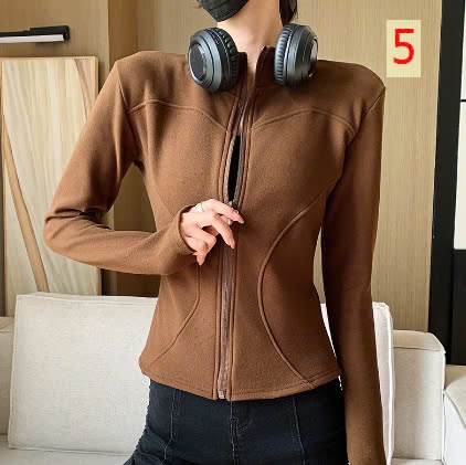 24HA1610.04 - ÁO NỈ CỔ ĐỨNG CHO NỮ