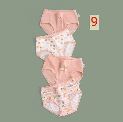 24HA1610.10 - SET 4 QUẦN CHÍP TAM GIÁC BÉ GÁI