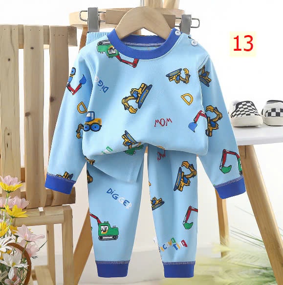 24HA1510.24 - SET 2 BỘ COTTON MẶC NHÀ CHO BÉ